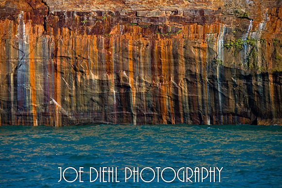 Color Streaked Wall at Pictured Rocks National Lakeshore