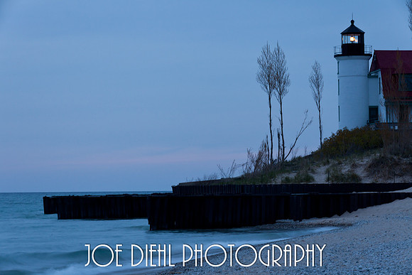 Point Betsie Lighthouse at Dusk