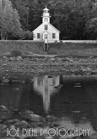 Reflection of Old Mission Peninsula Lighthouse Traverse City, MI