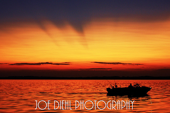 Sunset over East Bay Traverse City, MI
