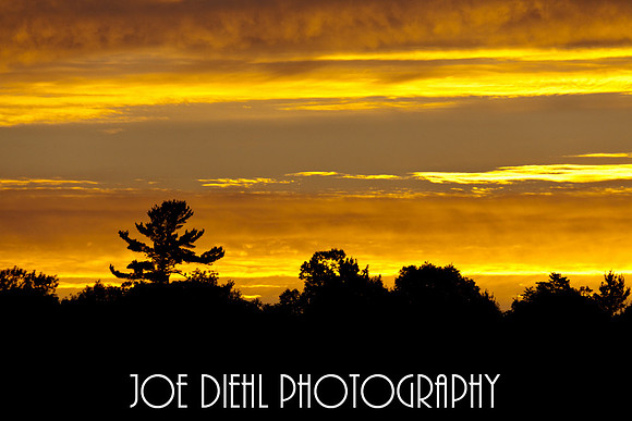 Sunrise over the St. Mary's River Barbeau, MI