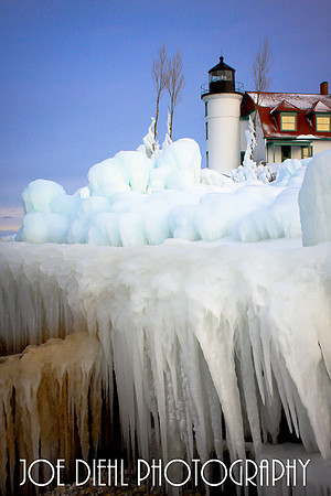 Freezing Point Point Betsie Lighthouse Frankfort, MI