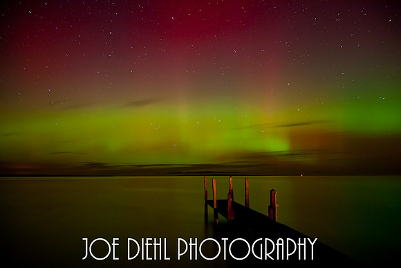 Northern Lights over Lake Michigan Glen Arbor, MI